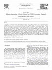 Research paper thumbnail of Subunit-dependent effects of nickel on NMDA receptor channels