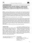 Research paper thumbnail of Cardiopulmonary exercise testing in cardiovascular rehabilitation of post-myocardial infarction patients