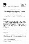 Research paper thumbnail of Unemployment in Eastern Europe Value of human capital in transition to market: Evidence from Slovenia