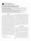 Research paper thumbnail of Time required to determine performance variables and production efficiency of lactating dairy cows