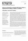 Research paper thumbnail of Features ofFibrobacter intestinalisDR7 Mutant Which is Impaired With its Ability to Adhere to Cellulose