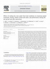 Research paper thumbnail of Effects of cooling dry cows under heat load conditions on mammary gland enzymatic activity, intake of food and water, and performance during the dry period and after parturition