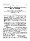 Research paper thumbnail of Carbohydrate digestibility and nitrogen metabolism in sheep fed untreated or sulphur dioxide-treated wheat straw and poultry litter