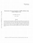 Research paper thumbnail of Measurement of the time dependence of $ B^{0}-\ bar B^{0} $ oscillations using inclusive dilepton events