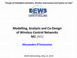 Research paper thumbnail of Modelling, Analysis and Co-Design of Wireless Control Networks