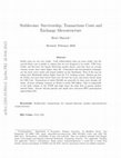 Research paper thumbnail of Stablecoins: Survivorship, Transactions Costs and Exchange Microstructure