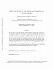 Research paper thumbnail of An Event Study of the Ethereum Transition to Proof-of-Stake