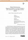 Research paper thumbnail of Marie Darrieussecq, Rapporto di polizia. Le accuse di plagio e altri metodi di controllo della scrittura