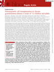 Research paper thumbnail of Hematopoietic cell transplantation in chronic granulomatous disease: a study of 712 children and adults