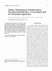 Research paper thumbnail of Solitary Subcutaneous Nontuberculous Mycobacterial Infection: A Case Report and Its Ultrasound Appearance