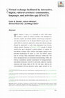 Research paper thumbnail of Virtual exchange facilitated by interactive, digital, cultural artefacts: communities, languages, and activities app (ENACT)