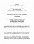 Research paper thumbnail of Foreword:  ON THE THRESHOLD BETWEEN POLITICAL IDEOLOGY AND SOCIAL REALITY For POLARIZATION: SYMPTOM OF A SOCIAL MALADY by Marcos de Noronha