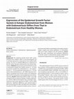 Research paper thumbnail of Expression of the epidermal growth factor system in endometrial cancer after adjuvant tamoxifen treatment for breast cancer