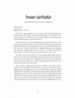 Research paper thumbnail of İnsan Üzrlüdür