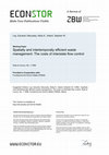 Research paper thumbnail of Spatially and Intertemporally Efficient Waste Management: The Costs of Interstate Flow Control