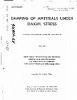 Research paper thumbnail of Damping of Materials Under Biaxial Stress