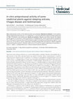 Research paper thumbnail of In vitro antiprotozoal activity of some medicinal plants methanolic extracts against Entamoeba histolytica and Giardia lamblia