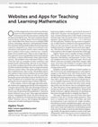 Research paper thumbnail of Websites and Apps for Teaching and Learning Mathematics