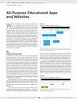 Research paper thumbnail of All-Purpose Educational Apps and Websites