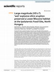 Research paper thumbnail of Large-magnitude (VEI ≥ 7) ‘wet’ explosive silicic eruption preserved a Lower Miocene habitat at the Ipolytarnóc Fossil Site, North Hungary