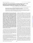 Research paper thumbnail of A Naturally Occurring Sequence Variation That Creates a YY1 Element Is Associated with Increased Cystic Fibrosis Transmembrane Conductance Regulator Gene Expression