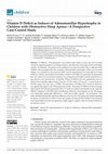 Research paper thumbnail of Vitamin D Deficit as Inducer of Adenotonsillar Hypertrophy in Children with Obstructive Sleep Apnea—A Prospective Case-Control Study