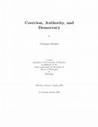 Research paper thumbnail of Coercion, Authority and Democracy