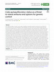 Research paper thumbnail of Culex quinquefasciatus: status as a threat to island avifauna and options for genetic control