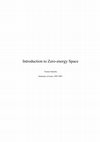 Research paper thumbnail of Introduction to Zero-energy Space