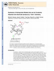 Research paper thumbnail of Syntheses of Hemoprotein Models that can be Covalently Attached onto Electrode Surfaces by Click Chemistry