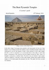 Research paper thumbnail of The Bent Pyramids Temples, A Layman's guide