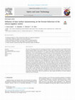 Research paper thumbnail of Influence of laser surface nanotexturing on the friction behaviour of the silicon/sapphire system