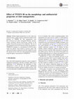 Research paper thumbnail of Effect of TWEEN 80 on the morphology and antibacterial properties of ZnO nanoparticles