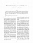 Research paper thumbnail of Reluctant altruism and peer pressure in charitable giving