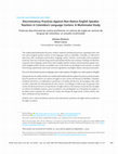 Research paper thumbnail of Discriminatory Practices Against Non-Native English Speaker Teachers in Colombia's Language Centers: A Multimodal Study Prácticas discriminatorias contra profesores no nativos de inglés en centros de lenguas de Colombia: un estudio multimodal