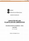 Research paper thumbnail of Guia d'ús de les plantilles en LibreOffice