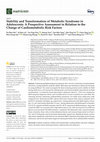 Research paper thumbnail of Stability and Transformation of Metabolic Syndrome in Adolescents: A Prospective Assessment in Relation to the Change of Cardiometabolic Risk Factors