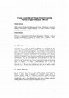 Research paper thumbnail of Change, leadership and change-oriented leadership theories in higher education: A review