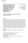 Research paper thumbnail of Understanding Social Media Competence in Higher Education: Development and Validation of an Instrument