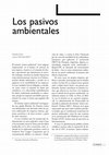 Research paper thumbnail of Los pasivos ambientales