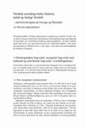 Research paper thumbnail of Nordisk sociolingvistiks historie, nutid og mulige fremtid -med hovedvaegten på Sverige og Danmark