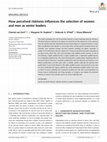 Research paper thumbnail of How perceived riskiness influences the selection of women and men as senior leaders