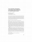 Research paper thumbnail of Care and Justice Orientations in Workplace Ethical Dilemmas of Women Business Owners