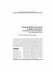 Research paper thumbnail of Integrating New Literacies in Higher Education: A Self-Study of the Use of Twitter in an Education Course