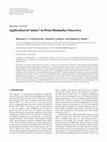 Research paper thumbnail of Application of “omics” to Prion Biomarker Discovery