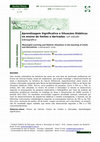 Research paper thumbnail of Aprendizagem Significativa e Situações Didáticas no ensino de limites e derivadas: um estudo bibliográfico Meaningful Learning and Didactic Situations in the teaching of Limits and Derivatives: a bibliographic study