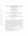 Research paper thumbnail of Linear time algorithm for deciding the behavior of a graph under the iterated biclique operator