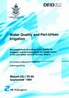 Research paper thumbnail of Water quality and peri-urban irrigation: an assessment of surface water quality for irrigation and its implications for human health in the peri-urban zone of Kumasi, Ghana