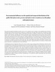 Research paper thumbnail of Environmental influences on the spatial and temporal distribution of the puffer fish Sphoeroides greeleyi and Sphoeroides testudineus in a Brazilian subtropical estuary