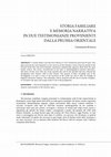 Research paper thumbnail of Storia familiare e memoria narrativa in due testimonianze provenienti dalla Prussia orientale. Lineamenti di ricerca